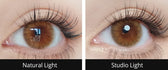 Olola A.muse Brown — monthly colored contact lenses, 13.2mm graphic diameter