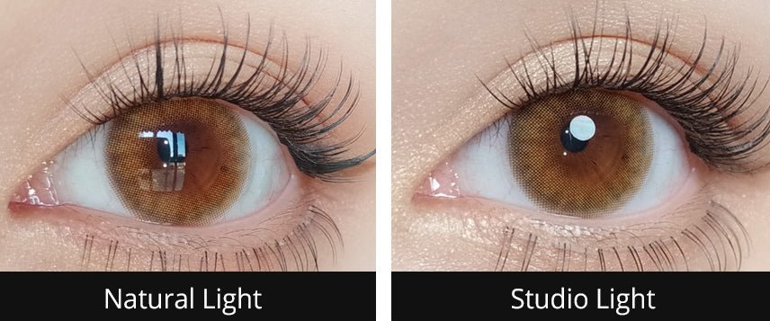 Olola A.muse Brown — monthly colored contact lenses, 13.2mm graphic diameter