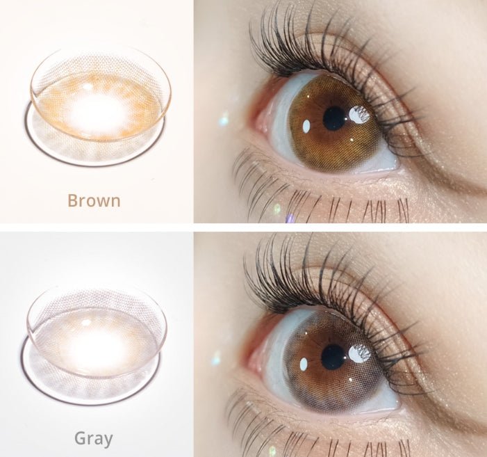 Olola A.muse Brown — monthly colored contact lenses, 13.2mm graphic diameter
