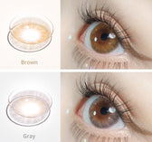 Olola A.muse Gray — monthly colored contact lenses, 13.2mm graphic diameter
