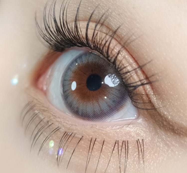 Olola Blow Midnight Gray — monthly colored contact lenses, 13.2mm graphic diameter
