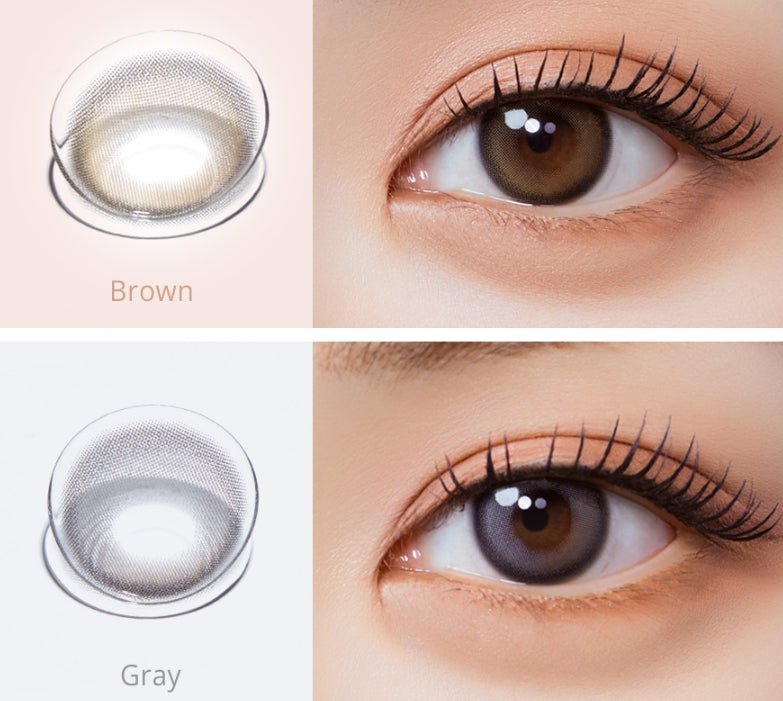 Olola Blurring Brown — monthly colored contact lenses, 13.2mm graphic diameter