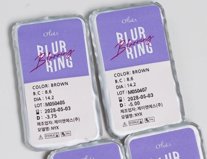 Olola Blurring Brown — monthly colored contact lenses, 13.2mm graphic diameter