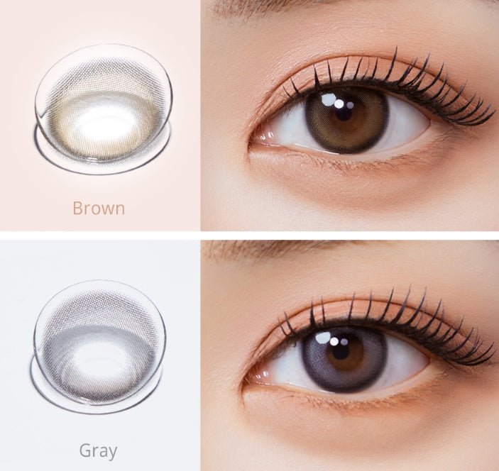 Olola Blurring Gray — monthly colored contact lenses, 13.2mm graphic diameter