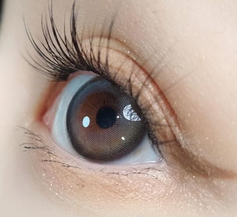 Olola Blurring Gray — monthly colored contact lenses, 13.2mm graphic diameter