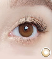 Olola Dahlia Brown colored contact lens, 13.2mm graphic diameter, 3-6 Months wear