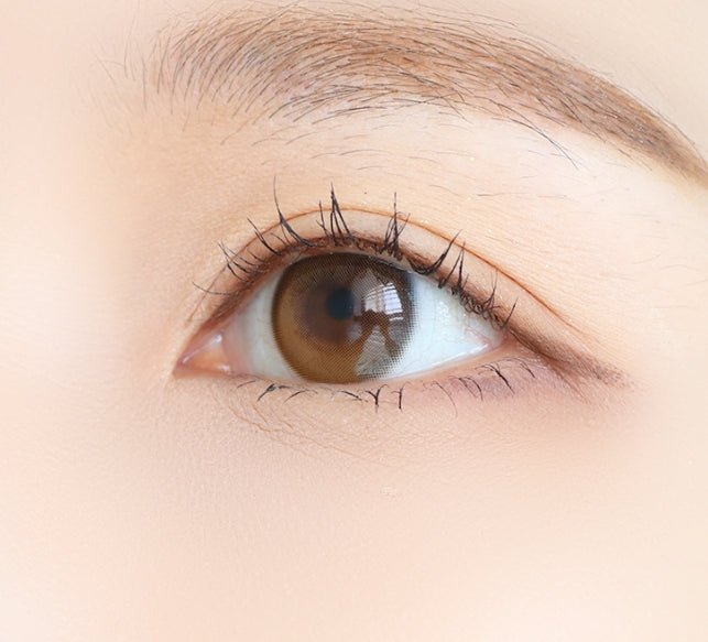 Olola Dahlia Brown colored contact lens, 13.2mm graphic diameter, 3-6 Months wear