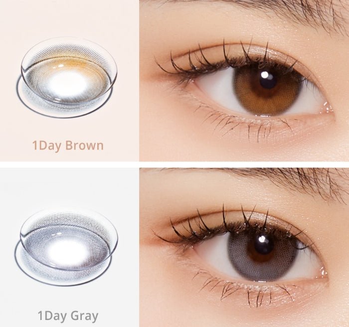 Olola Daymood Brown (10p) colored contact lens, 13.1mm graphic diameter, Daily wear