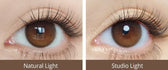 Olola Daymood Brown (10p) colored contact lens, 13.1mm graphic diameter, Daily wear