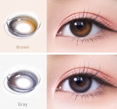 Olola Daymood Brown colored contact lens, 13.3mm graphic diameter, 3-6 Months wear