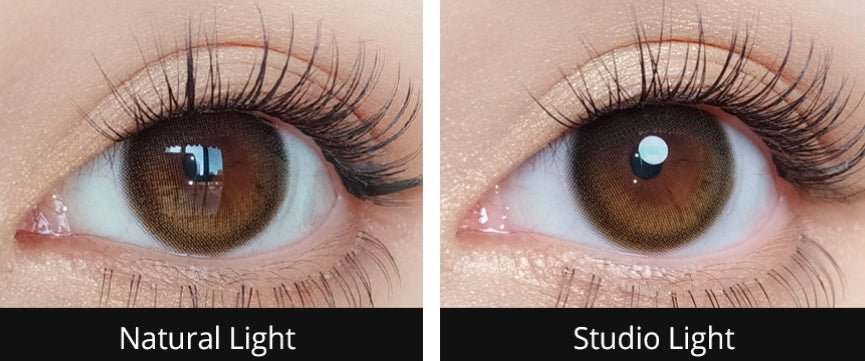 Olola Daymood Brown colored contact lens, 13.3mm graphic diameter, 3-6 Months wear