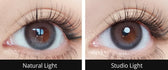 Olola Daymood Gray — monthly colored contact lenses, 13.3mm graphic diameter