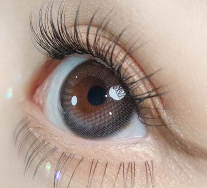 Olola Daymood Gray — monthly colored contact lenses, 13.3mm graphic diameter