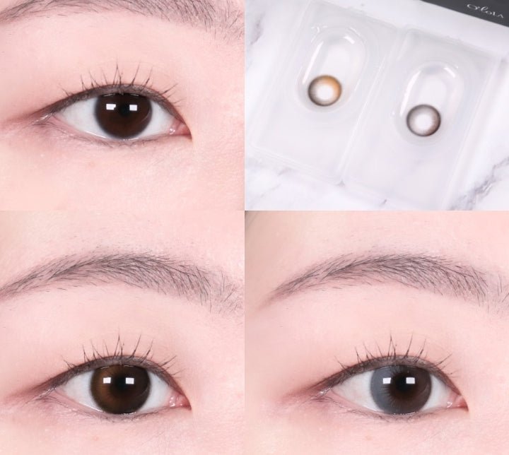 Olola Daymood Gray — monthly colored contact lenses, 13.3mm graphic diameter