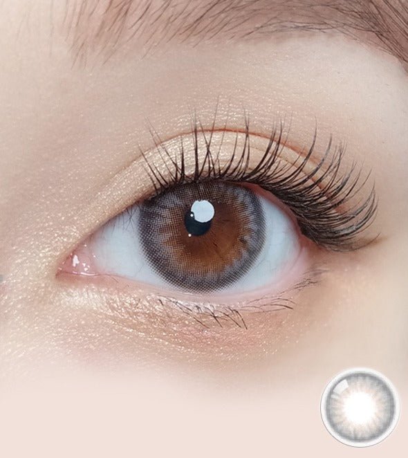 Olola Dazzling Ice Gray (10p) colored contact lens, 13.1mm graphic diameter, Daily wear