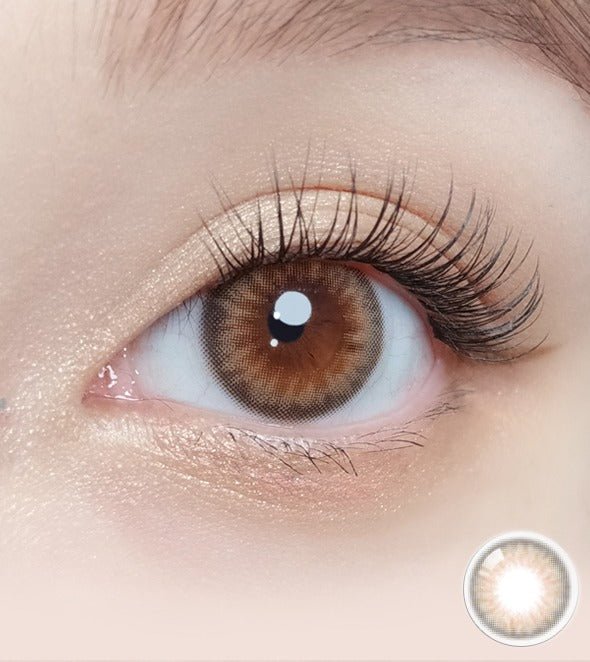 Olola Dazzling Rosie Hazel (10p) colored contact lens, 13.1mm graphic diameter, Daily wear