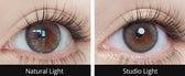 Olola Dearsome Ash Gray — monthly colored contact lenses, 13.1mm graphic diameter