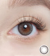 Olola Dearsome Ash Gray — monthly colored contact lenses, 13.1mm graphic diameter