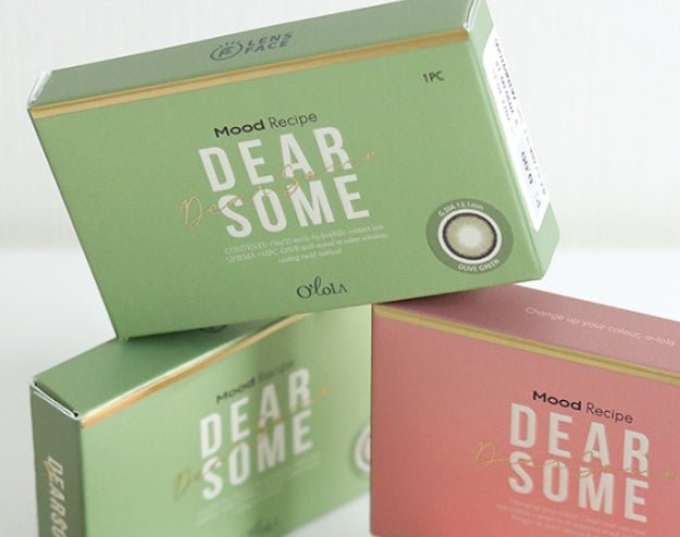Olola Dearsome Olive Green — monthly colored contact lenses, 13.1mm graphic diameter