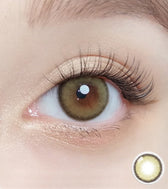 Olola Dearsome Olive Green — monthly colored contact lenses, 13.1mm graphic diameter