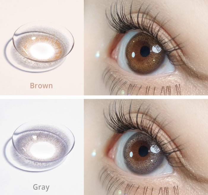 Olola Dewie Brown — monthly colored contact lenses, 13.0mm graphic diameter