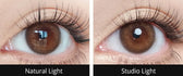 Olola Dewie Brown — monthly colored contact lenses, 13.0mm graphic diameter