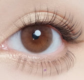 Olola Mellows Cotton Brown colored contact lens, 12.8mm graphic diameter, 3-6 Months wear