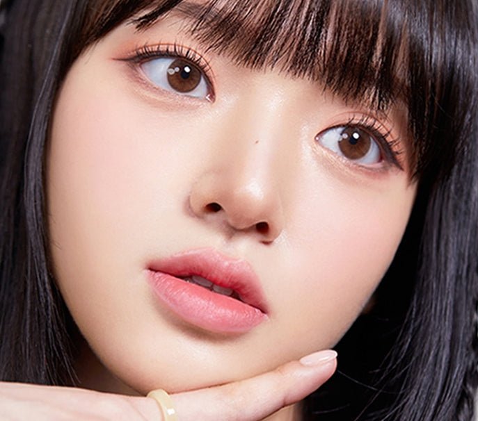 Olola Mellows Cotton Brown colored contact lens, 12.8mm graphic diameter, 3-6 Months wear