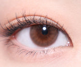 Olola Mellows Cotton Brown colored contact lens, 12.8mm graphic diameter, 3-6 Months wear