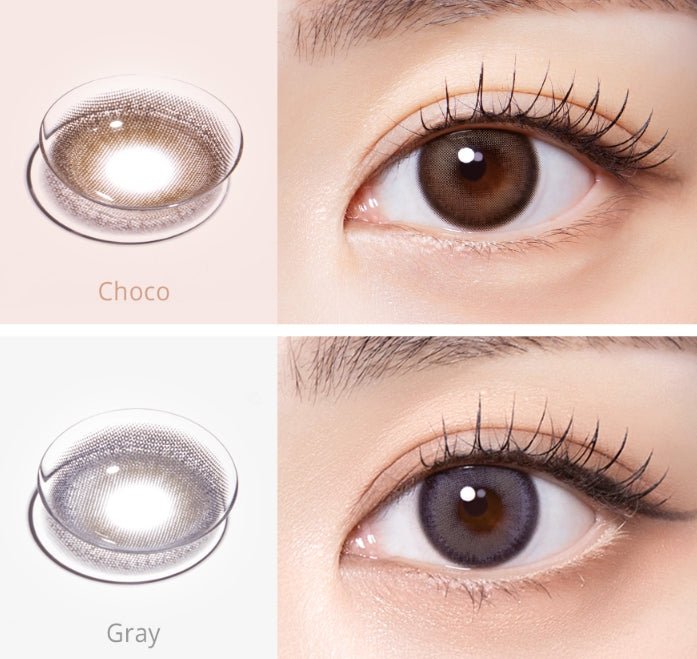 Olola Muted Choco — monthly colored contact lenses, 13.5mm graphic diameter
