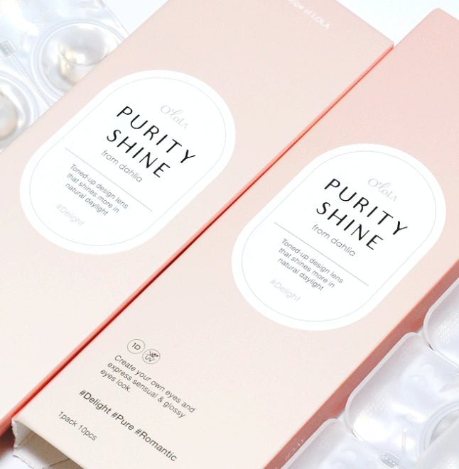 Olola Purity Shine Hazel Brown (10p) colored contact lens, 13.1mm graphic diameter, Daily wear