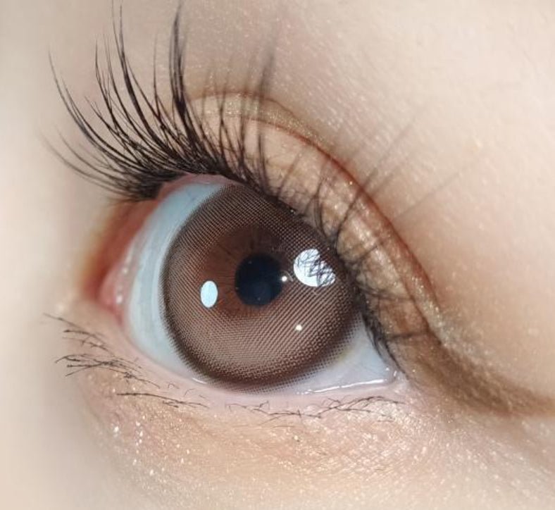 Olola Purity Shine Mauve Choco — monthly colored contact lenses, 13.2mm graphic diameter