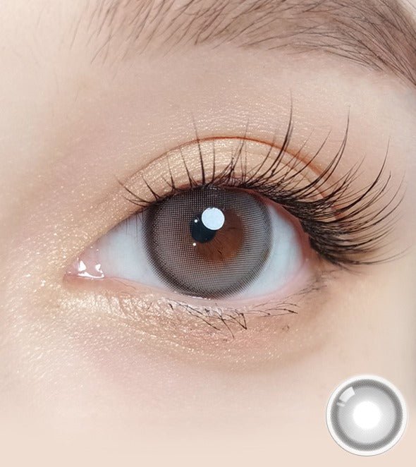 Olola Purity Shine Sheer Gray — monthly colored contact lenses, 13.2mm graphic diameter