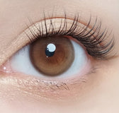 Olola Purity Shine Taupe Brown colored contact lens, 13.2mm graphic diameter, 3-6 Months wear