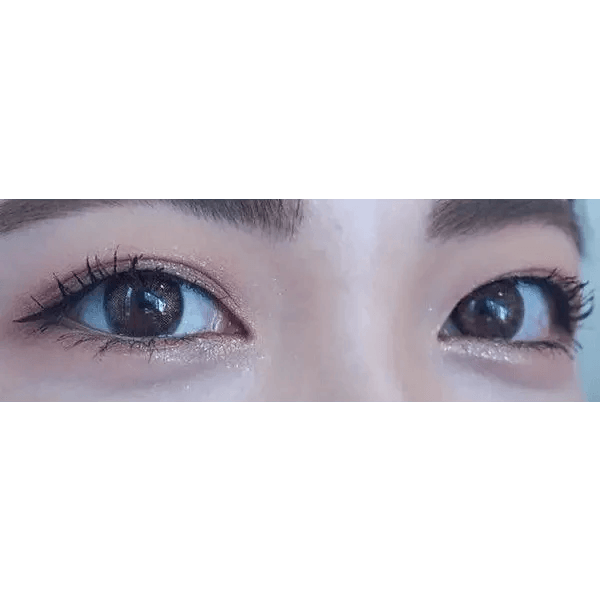 Olens Pearl Day Gold Black — contact lens appearance comparison