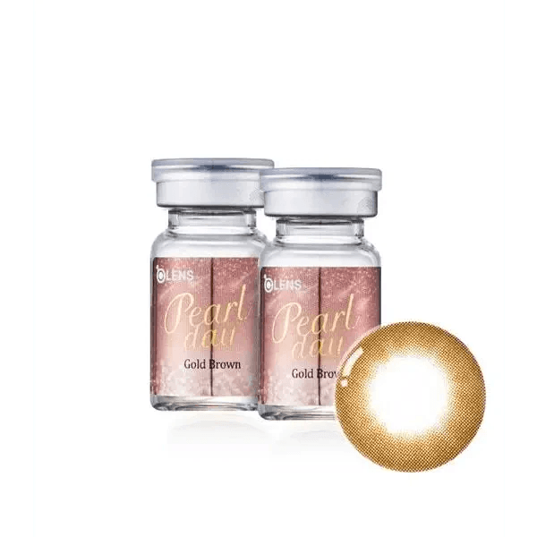Olens Pearl Day Gold Brown — contact lens packaging
