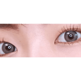 LensVery Photogenic Taupe Gray (10p) — both eyes wearing the contact lenses