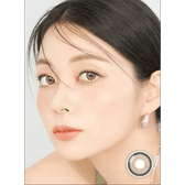 LensVery Photogenic Taupe Gray (10p) — model portrait showing the contact lens look