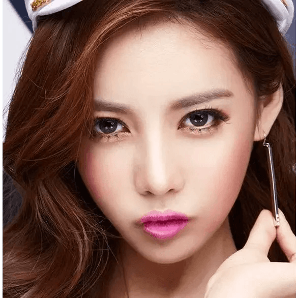 Olens Pi 2 Gray — model portrait showing the contact lens look