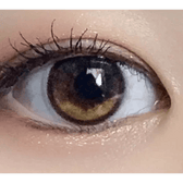 LensRang Planet 1Day Space Brown (5p) — single-eye close-up showing the contact lens appearance