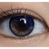 LensRang Planet 1Day Space Gray (5p) — single-eye close-up showing the contact lens appearance
