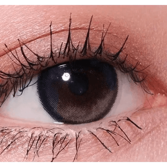 LensRang Planet 1Day Space Gray (5p) — single-eye close-up showing the contact lens appearance