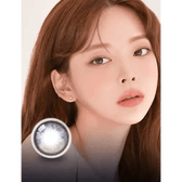 LensRang Planet 1Day Space Gray (5p) — model portrait showing the contact lens look