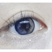 LensRang Planet 1Day Space Gray (5p) — single-eye close-up showing the contact lens appearance