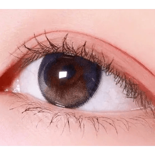 LensRang Planet 1Day Space Gray (5p) — single-eye close-up showing the contact lens appearance