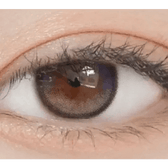 LensRang Planet Space Gray — single-eye close-up showing the contact lens appearance