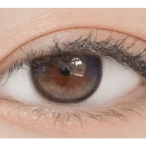 LensRang Planet Space Gray — single-eye close-up showing the contact lens appearance