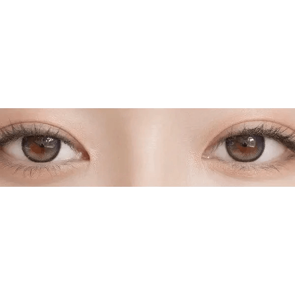 LensRang Planet Space Gray — both eyes wearing the contact lenses