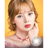 Olens Plie Gray — model portrait showing the contact lens look
