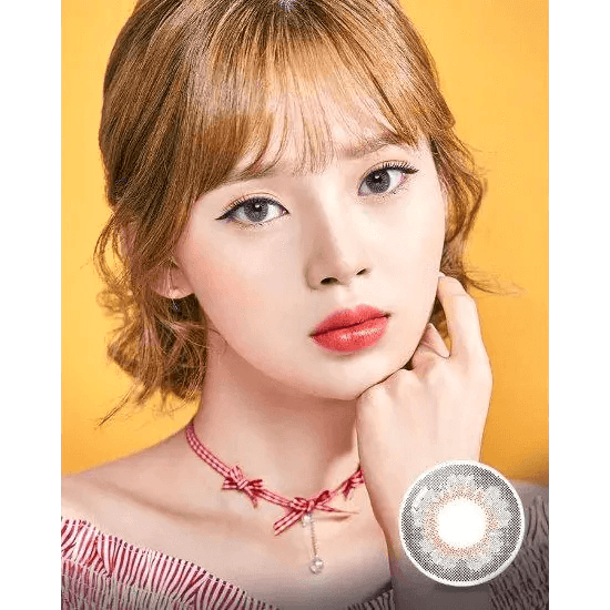 Olens Plie Gray colored contact lens, 13.1mm graphic diameter, Monthly wear